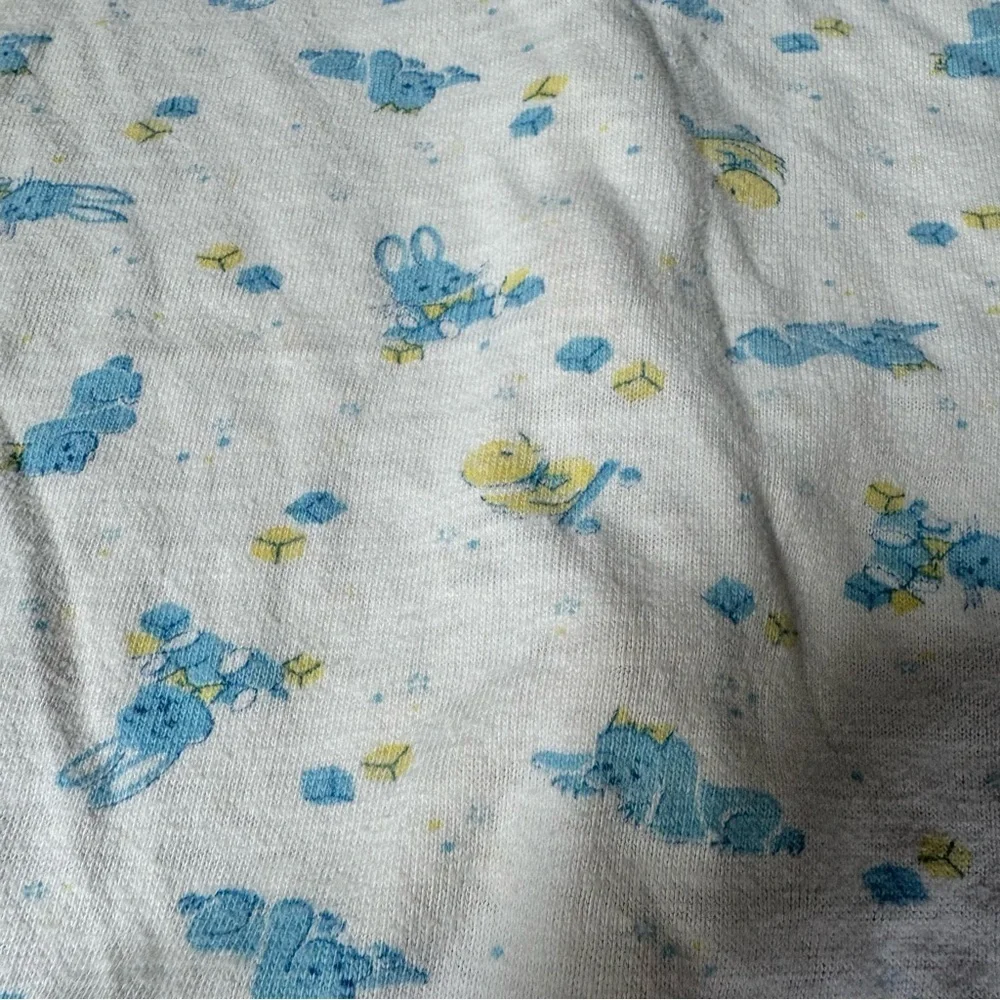 Vintage Baby Hanes Layette Gown NB Infant Size One Piece 100% Cotton Easter